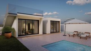 Xalet a Fortuna. Villa de estilo ibicenco en un tranquilo pueblo español