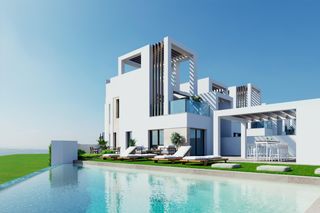 Casa pareada en Las Lomas de Rame-Bahía Bella. Villas de nueva construcción con piscina privada en serena golfl