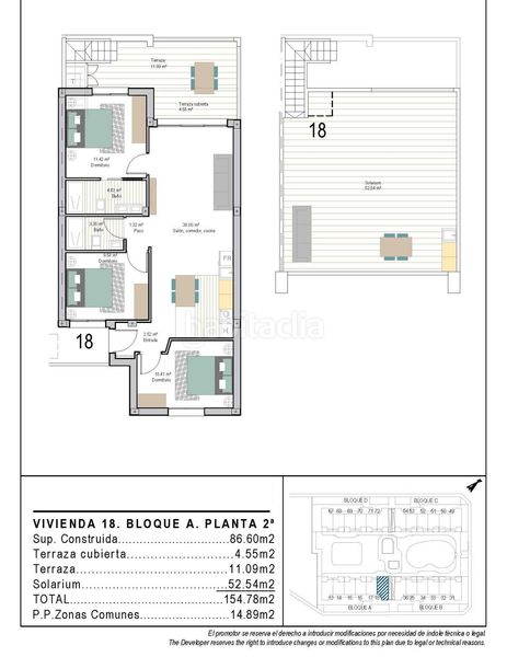 Foto 52c6b8a9-931d-43c6-99b6-9e504e8ddb87. Àtic amb aparcament piscina a San Cayetano Torre - Pacheco