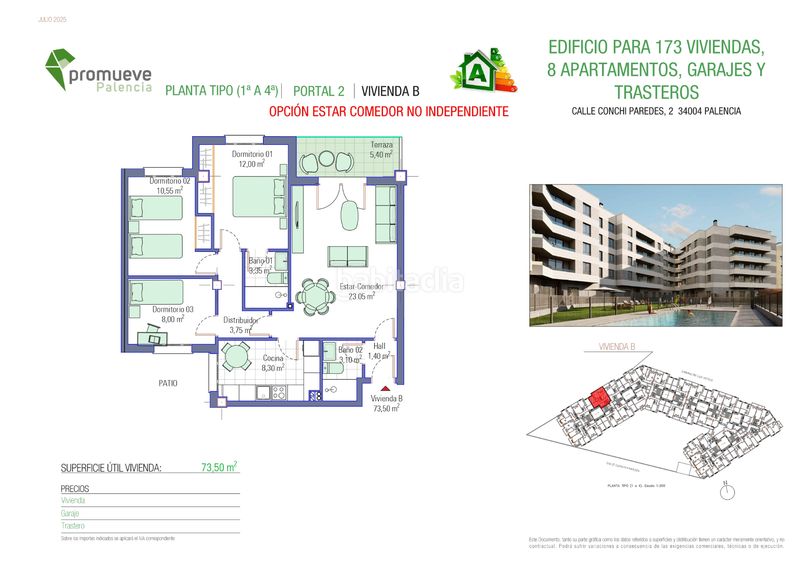 Foto ba74c795-2872-40da-aa86-838f450f72ce. Pis a calle conchi paredes 2 a San Antonio Palencia