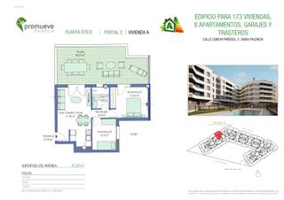 Attique à Calle conchi paredes 2. Viviendas obra nueva con garaje, trastero, piscina y gimnasio en