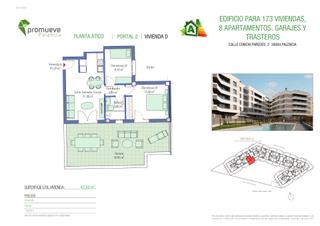 Attique à Calle conchi paredes 2. Viviendas obra nueva con garaje, trastero, piscina y gimnasio en