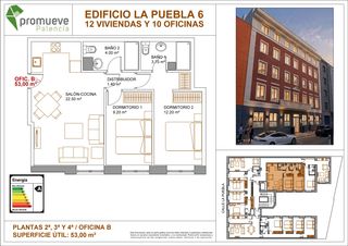 Büro in Calle la puebla 6. Oficina en la puebla 6, centro palencia