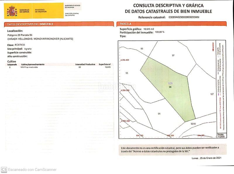 Foto 29af1e55-c722-4500-9dc9-e37f7155613c. Finca rústica terreno con posibilidad de construir en monovar en Monòver