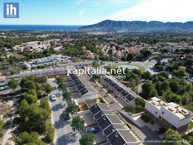 Foto 126c1a86-1f5c-45a7-afd9-781f63123198. Chalet adosado de obra nueva en la nucia en La Nucia Pueblo Nucia (la)