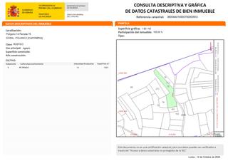 Terreno residenziale  Rumoroso - dosal. Se vende parcela rustica