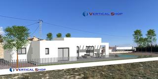 Chalet in Caudete. Chalet en venta en club de tenis, 3 dormitorios.