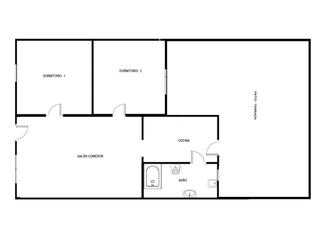 Planta baixa  Calle arapiles. Planta baja de 2 dormitorios con gran terraza descubierta a 200