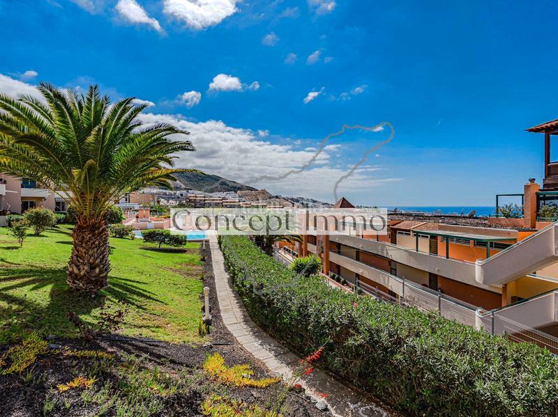 Foto 13380a42-1db5-43a0-a052-9fe96eb68d65. Planta baja apartamento en planta baja moderno y amueblado con una gran terraza con vistas al mar y piscina! en Adeje