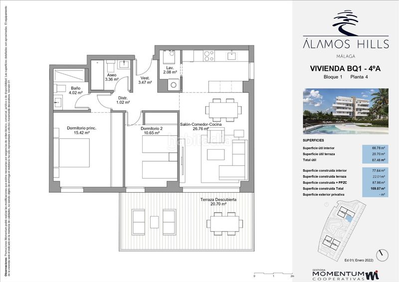 Foto 3758edc0-3099-42aa-bcf5-37405bd5c337. Pis amb aparcament piscina a Playamar - Benyamina Torremolinos