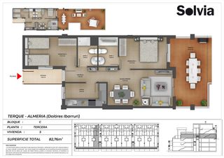 Etagenwohnung  C/ dolores ibárruri. Solvia inmobiliaria  piso terque