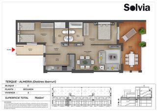 Etagenwohnung  C/ dolores ibárruri. Solvia inmobiliaria  piso terque