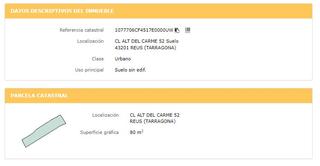 Rural plot  Alt del carme. Solvia inmobiliaria  solares reus