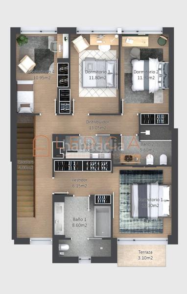 Foto c950ab53-83fd-4274-9699-bd5e49f313dd. Casa adosada en Teis Vigo