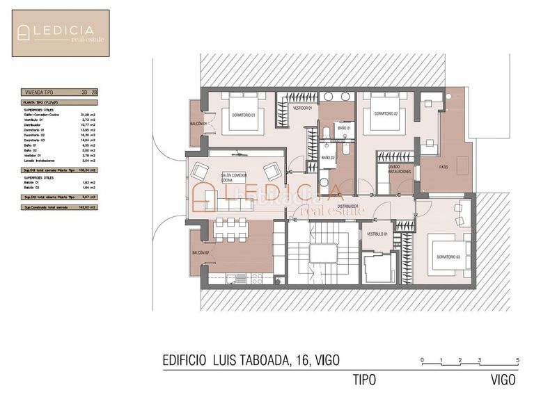 Foto e762cd43-32c2-4796-88d1-b62b227ac03e. Flat with heating parking in Centro - Areal Vigo