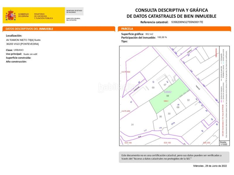 Foto 490322a9-562b-4e75-bba0-435f46be7ff8. Finca rústica a Lavadores Vigo