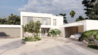 Xalet a 0. Villa moderna de obra nueva con piscina y jard�n