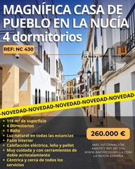 Casa adosada en La Nucia Pueblo. Casa de pueblo en la nucía. ref.: nc430