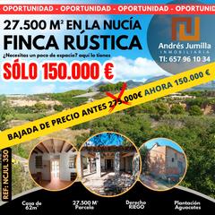Finca rústica a El Tossal-Bello Horizonte. Terreno con construcción en la nucía