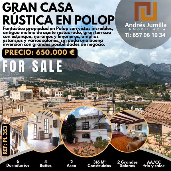 Foto 9c7e4851-f3da-43b0-ba19-96df5ff24706. Masía molino de aceite en Polop