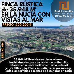 Finca rústica a Partida rompuda 15. Finca rústica para vivienda unifamiliar