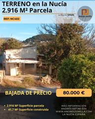 Casa en Partida sentenilla 7. Terreno con casita de campo en la nuca