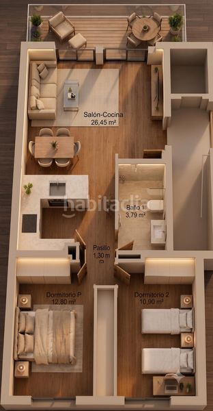 Foto c03d41e1-1202-40fa-84a1-c4fc7ea27b58. Pis a Residencial Triana - Barrio Alto Gabias (Las)