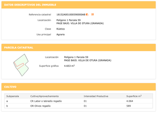 Propriété à Calle gregorio marañón 1a. Terreno c. gregorio maran~o´n,1, otura