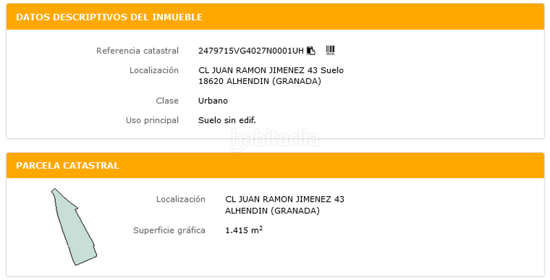 Foto c7f1049e-00e5-4031-80e6-f77d5ec12dbe. Terreno residencial en calle juan ramon jimenez 43 venta de terreno en Alhendín