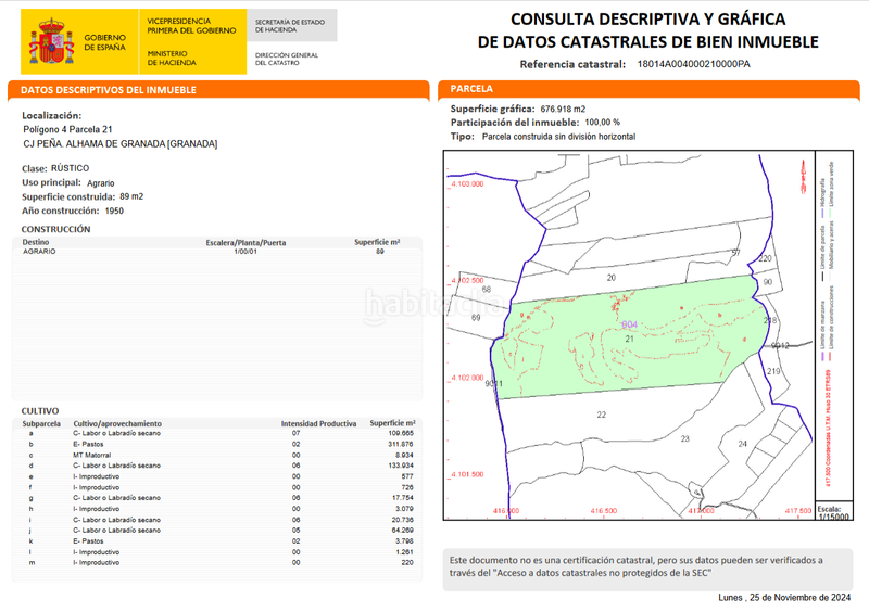 Foto 0afaa9f8-2365-46a0-82c9-d1eaee7496e1. Propriété dans n/a dans Alhama de Granada