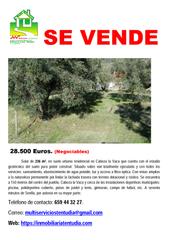 Terrain résidentiel à Carretera calera de leon 6. Solar con todos los suministro a pie de fachada