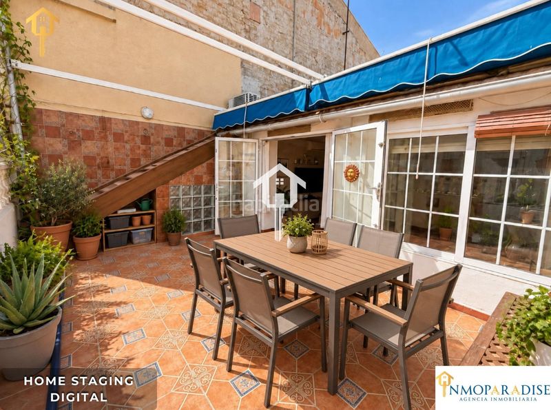 Foto 64cf6e5c-ee32-45de-abd1-dad5c0b93712. Ático  en venta . zona de San Antón. 74m2, 2 habitaciones, patio, trastero y terraza. entrada independiente en Alicante