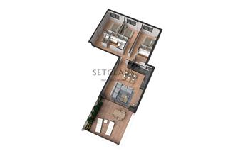 Etagenwohnung in Califòrnia-Santa Madrona. Masnou. planta baja con terraza.