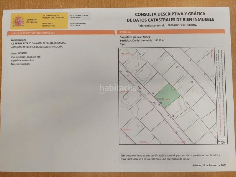 Foto 76b745a5-95a0-496a-9c66-81c2ed989dec. Terreno residenziale in calle terra alta 16 in Calafell residencial Calafell