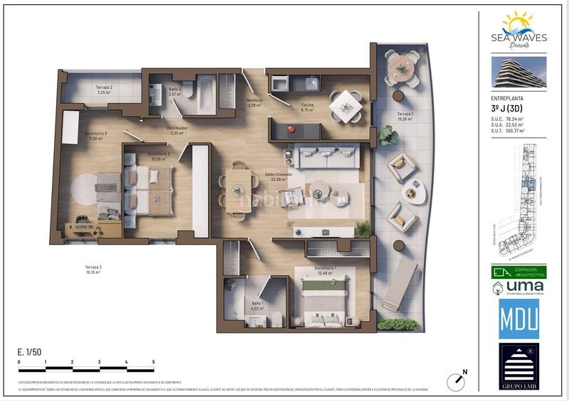 Foto dddd7229-6592-4f6a-a2d1-6d69adb2a848. Flat with heating parking pool in Puerto Benicarló