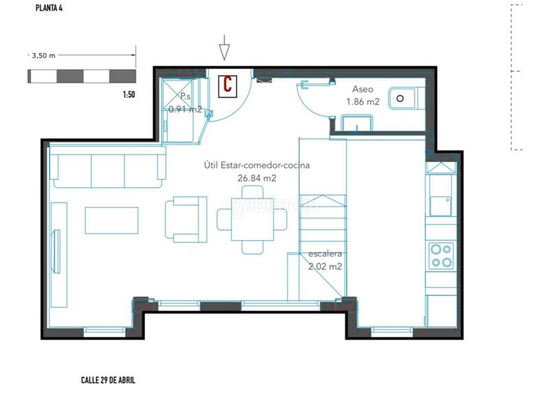 Foto a5b5109b-f341-4042-ab0f-0e9fe0e09ad3. Dúplex en veintinueve de abril 41 duplex en venta en puerto canteras35007 en Palmas de Gran Canaria (Las)