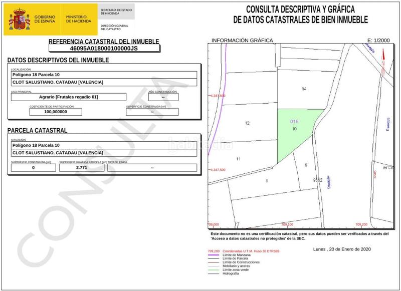 Foto 03c69916-305b-4cd4-b015-2cc591d68d58. Fondo rustico in plaça de l'om 27 in Catadau