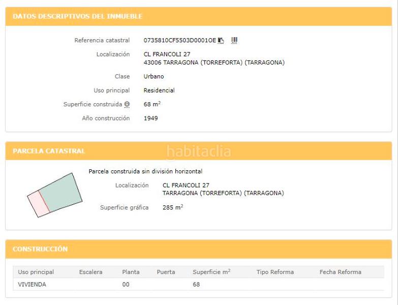 Foto 653e7c7f-0c87-42e0-9b44-bf243e4c8ea9. Terreno residencial en carrer francoli 16 en Nou Eixample Nord Tarragona