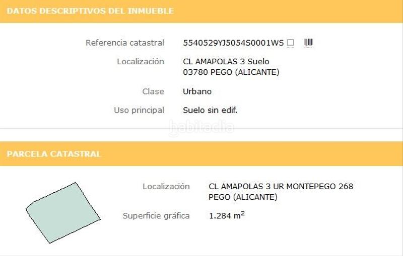 Foto 70662b17-0bd0-4b7d-80fb-b81f30e00dad. Terreno residencial en calle amapolas 266 en Pego