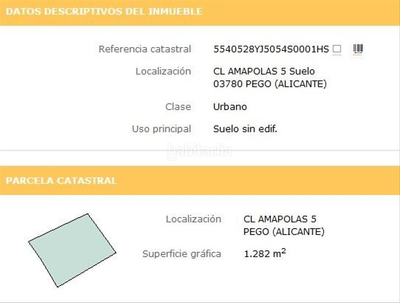 Foto a077107d-09a9-4699-9047-b5369f6ff94e. Terreno residencial en calle amapolas 266 en Pego