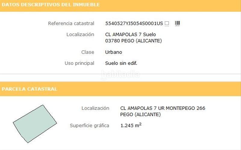 Foto f7bf7308-bb26-42e3-bc24-3cd78f980064. Terreno residenziale in calle amapolas 266 in Pego