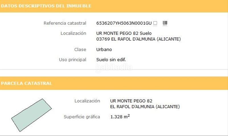 Foto f58bf70b-e5c6-447f-ad2f-af49b8fbf386. Terreny residencial a urbanización monte pego 82 a Ráfol de Almunia