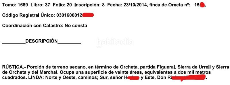 Foto 38b17f22-8640-48e4-98e9-949b834b8788. Terreny residencial a calle francia 59 a Orxeta