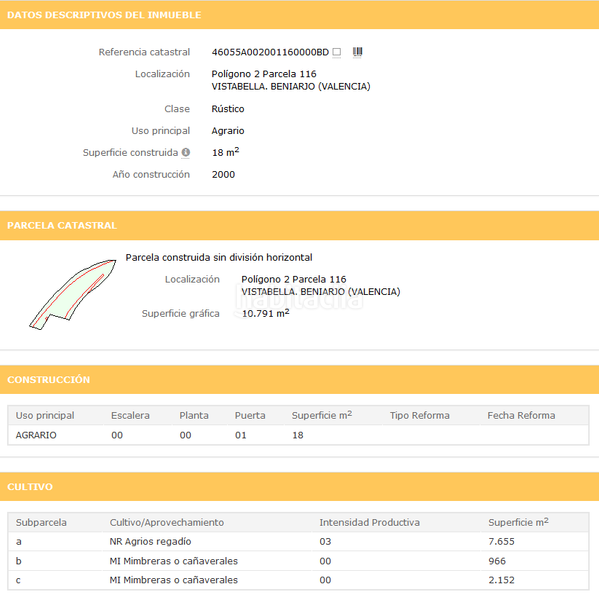 Foto c8b625d3-d179-4af7-aa88-87a1403c2918. Finca rústica a Beniarjó