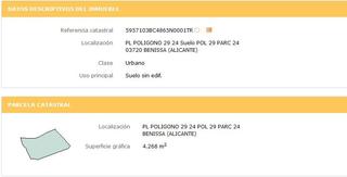 Terreny residencial a Carrer montserra-fanadix 21c