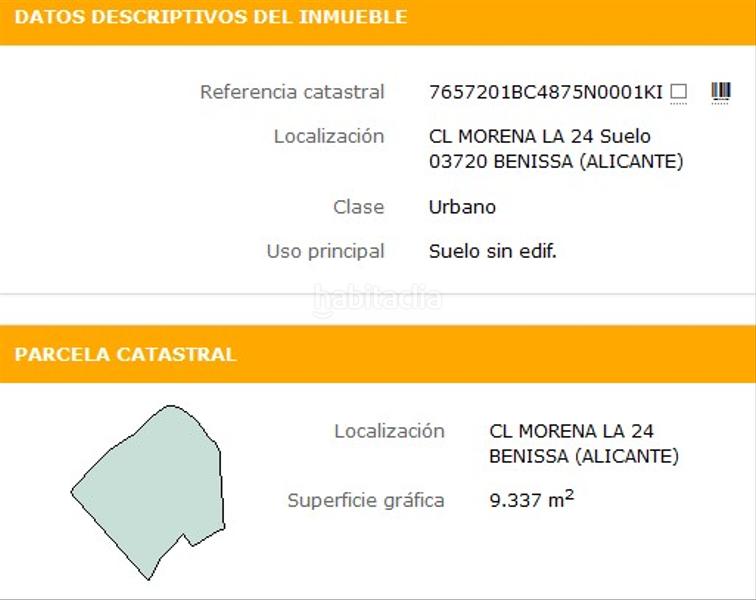 Foto f25c6c1f-7709-4463-961e-9178e89af212. Terreny residencial a carrer la morena 24 a Cala Advocat-Baladrar Benissa