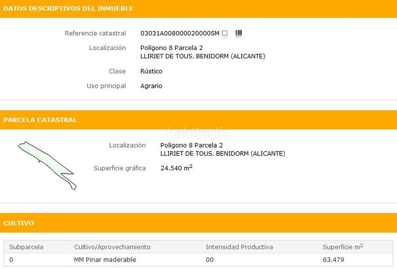 Foto 539306d8-d797-4033-ae35-1b37f96a221f. Finca rústica en carrer garbí 1 en Urbanizaciones Benidorm