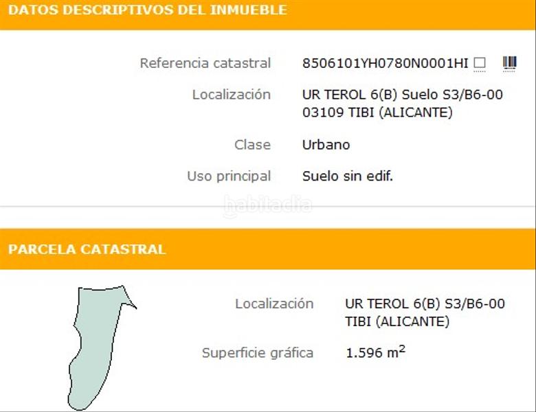 Foto 405af50e-060f-43c3-8604-114b01e614dc. Residential plot in urbanització terol d 22 in Tibi