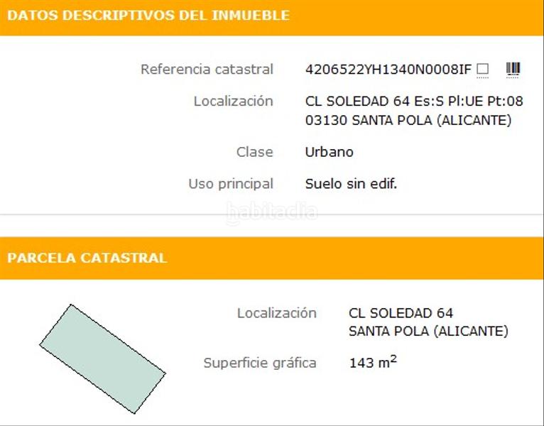 Foto cba2d172-5769-44b1-ac08-6ae126189e48. Residential plot in calle soledad 64 in Norte Santa Pola