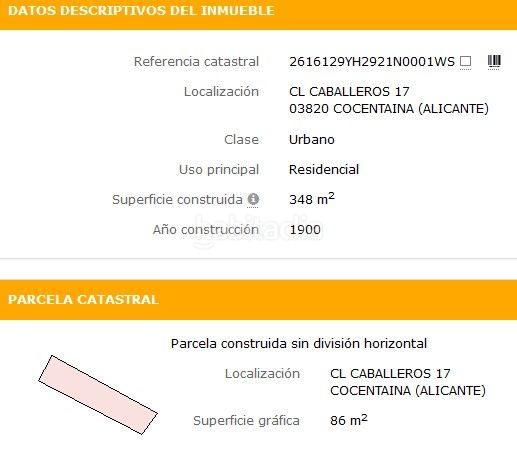 Foto 01a69400-750e-47b7-bf65-a616c2118574. Wohngrundstück in carrer cavallers 17 in Cocentaina